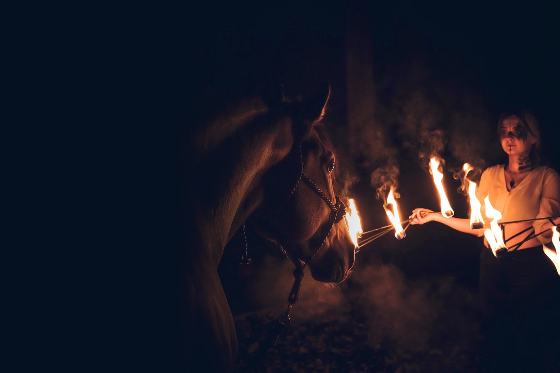 Compagnie Tova - Spectacle de feu et équestre